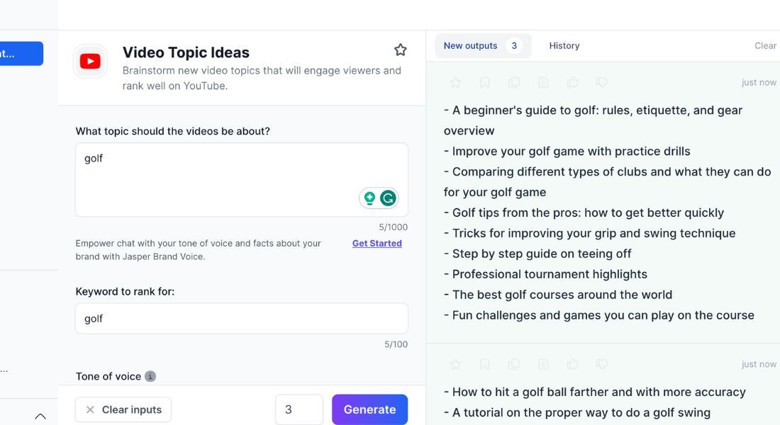 A person streamlining their YouTube writing process