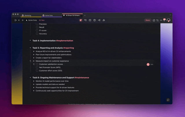 Legibility and clarity of text improved with Taskade AI