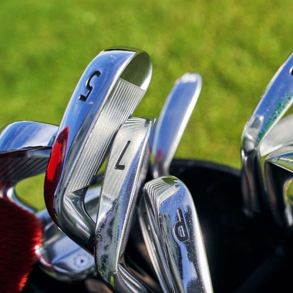 Loft angles - different angles of club heads to adjust ball trajectory